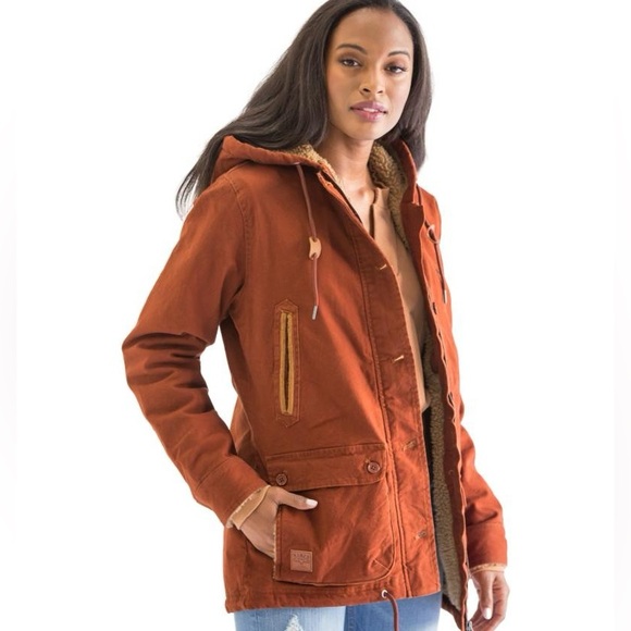 Kimes Ranch Jackets & Blazers - Kimes Ranch Sherpa Lined Canvas Jacket XL Rust Brown Western Workwear Coat